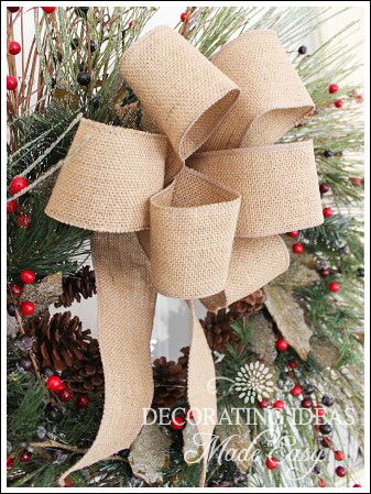 Christmas wreath decorating ideas from Jennifer Decorates.com