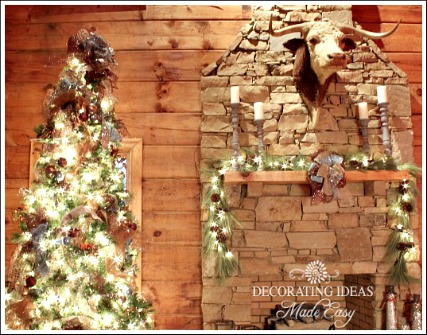 Christmas Log Cabin Log Cabin Decked Out For The Holidays