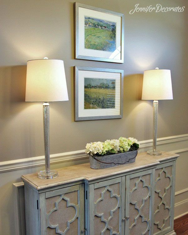 Cottage style decorating ideas from Jennifer Decorates.com